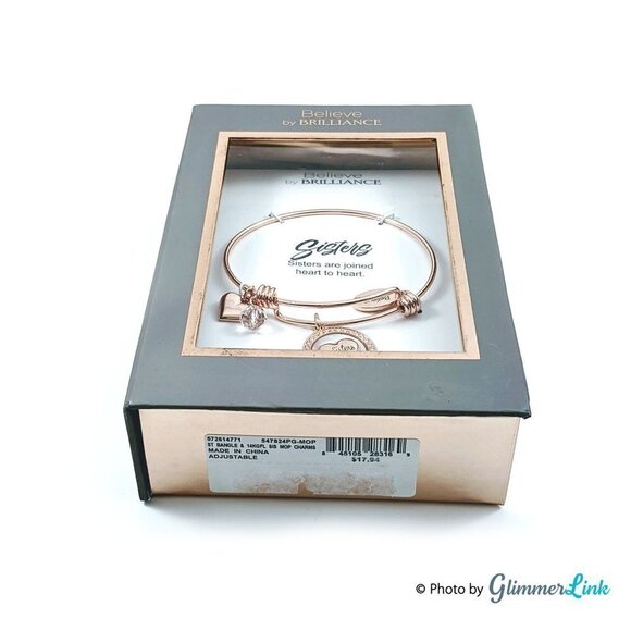 Sisters Believe by Brilliance Charms Bracelet - Picture 4 of 6